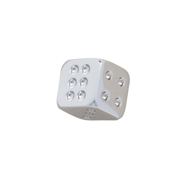 Simply Metal Playing Dice Lapel Pin by Elizabeth Parker