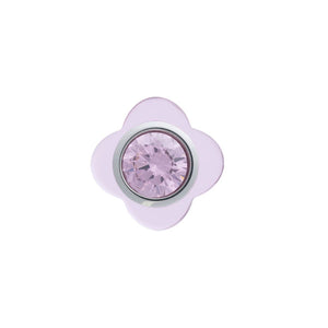Cutesy Pink Flower Lapel Pin by Elizabeth Parker