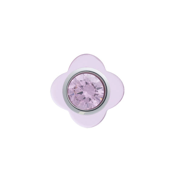 Cutesy Pink Flower Lapel Pin by Elizabeth Parker