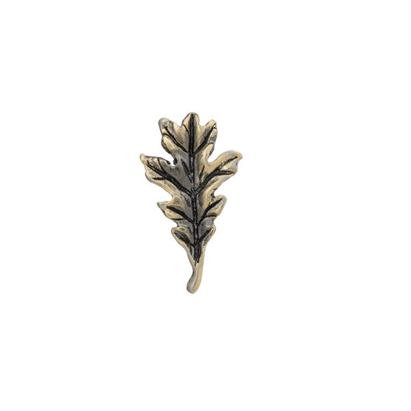 Antique finish vintage styled leaf lapel pin by Elizabeth Parker