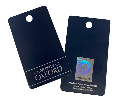 Official University of Oxford Double Stripe Crest Tie with Blue